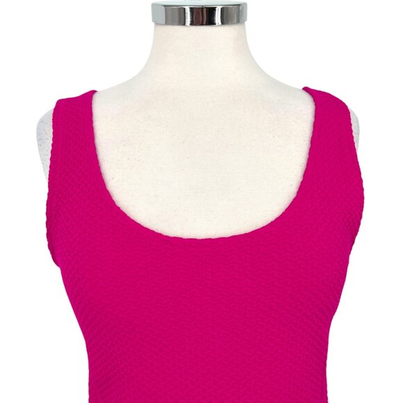 Ganni Peplum Textured Sleeveless Blouse Pink Size XL - Picture 2 of 11